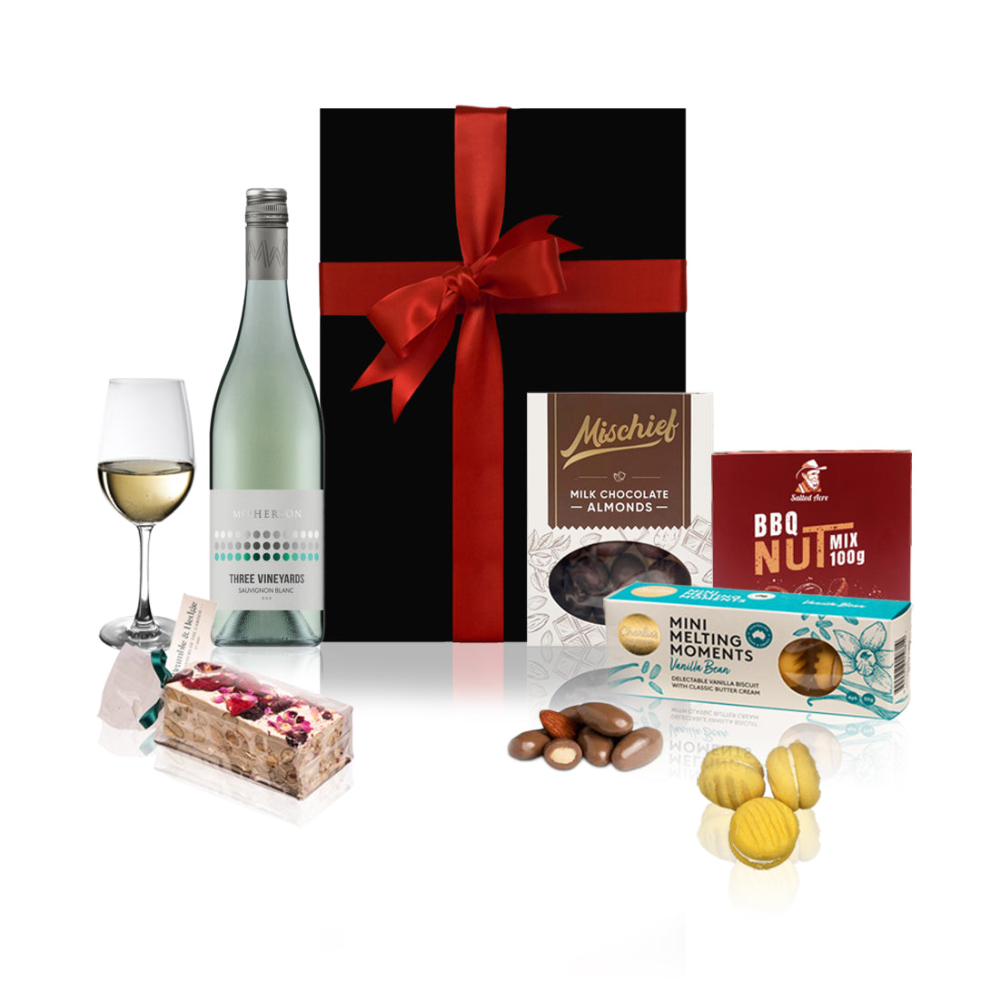 White Wine & Gourmet Sweets Hamper
