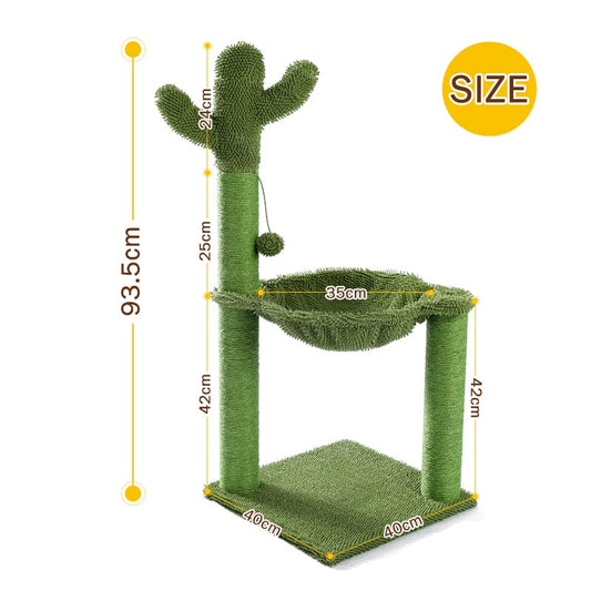 NNEOBA Cactus Cat Tree Toy-1