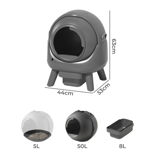 PaWz Smart Self Cleaning Cat Litter Box APP Control-1