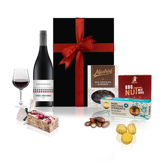 Red Wine & Gourmet Sweets Hamper