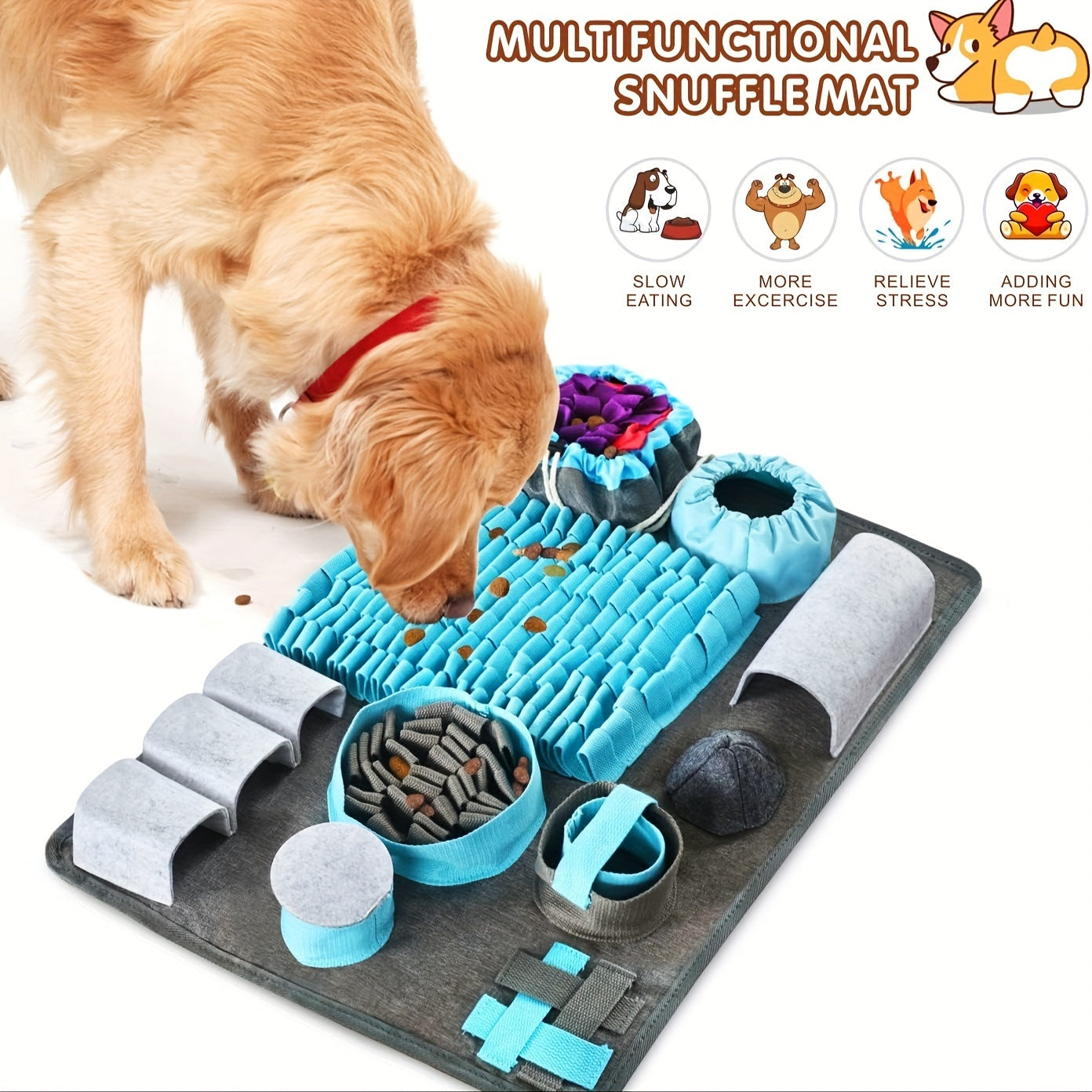NNETM Interactive Snuffle Mat for Dogs-3
