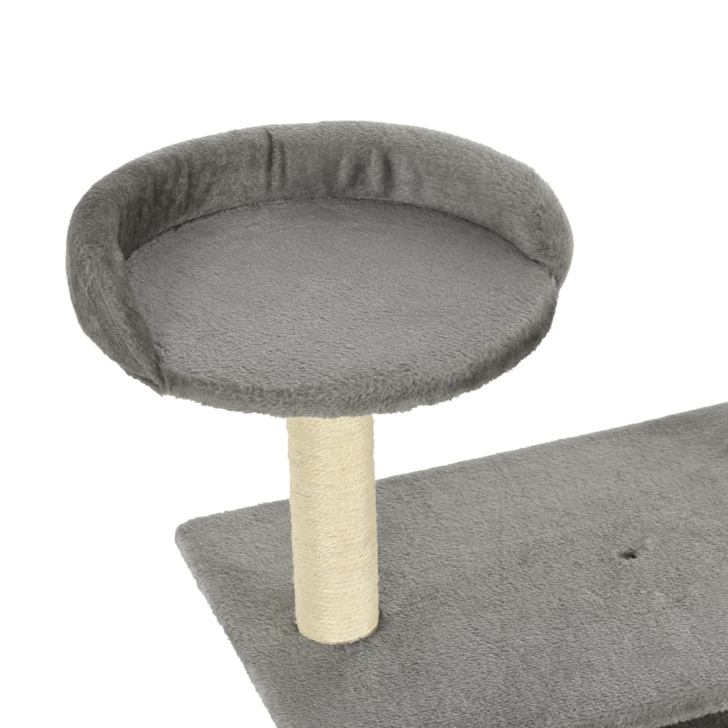 NNEVL Cat Tree with Sisal Scratching Posts 95 cm Grey-4