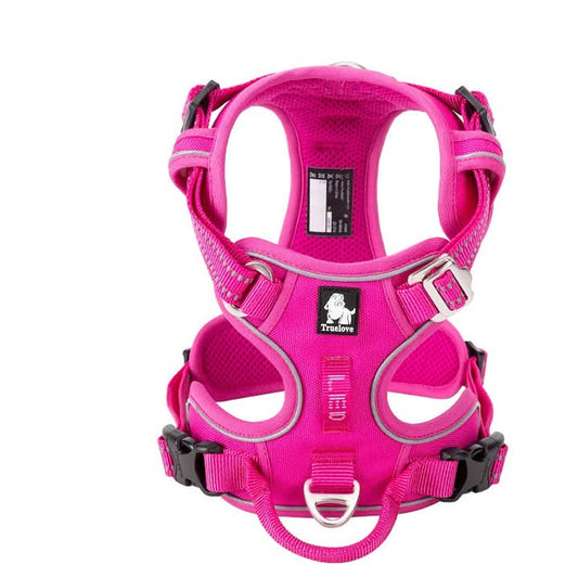 True Love No Pull Explosion Proof Dog Harness - Pink, XL-0