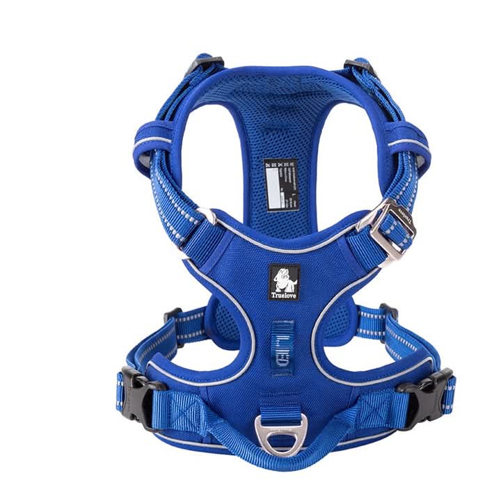 True Love No Pull Explosion Proof Dog Harness - Royal Blue, XS-4