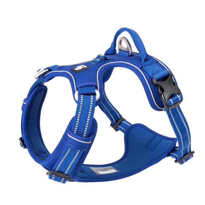 True Love No Pull Explosion Proof Dog Harness - Royal Blue, XS-0
