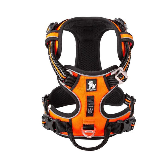 True Love No Pull Explosion Proof Dog Harness - Orange, XL-0