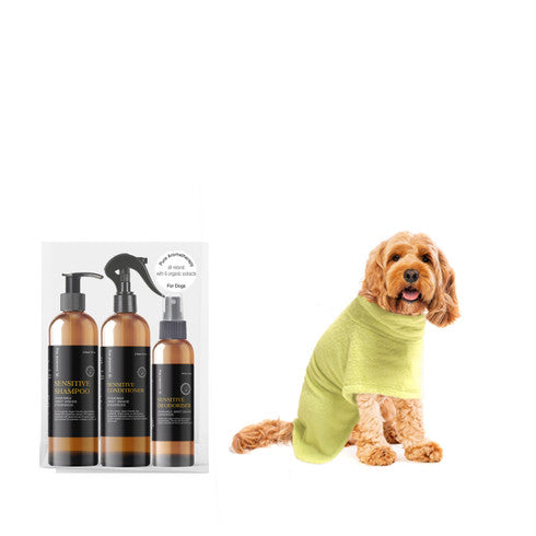 Limited Edition Gift Pack : Bamboo Bathrobe + Sensitive Grooming Gift Pack-0