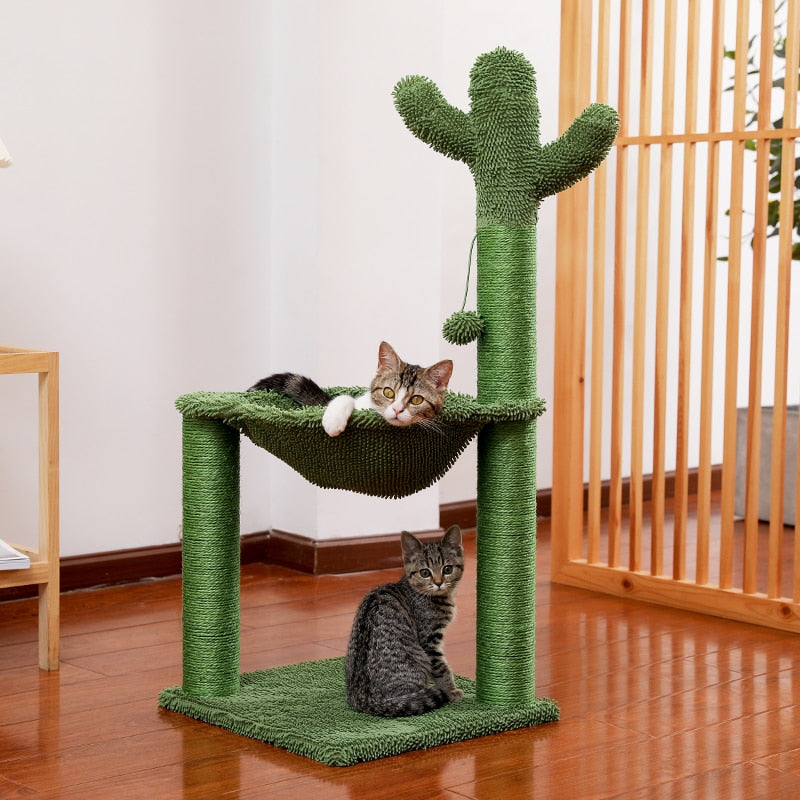 NNEOBA Cactus Cat Tree Toy-2
