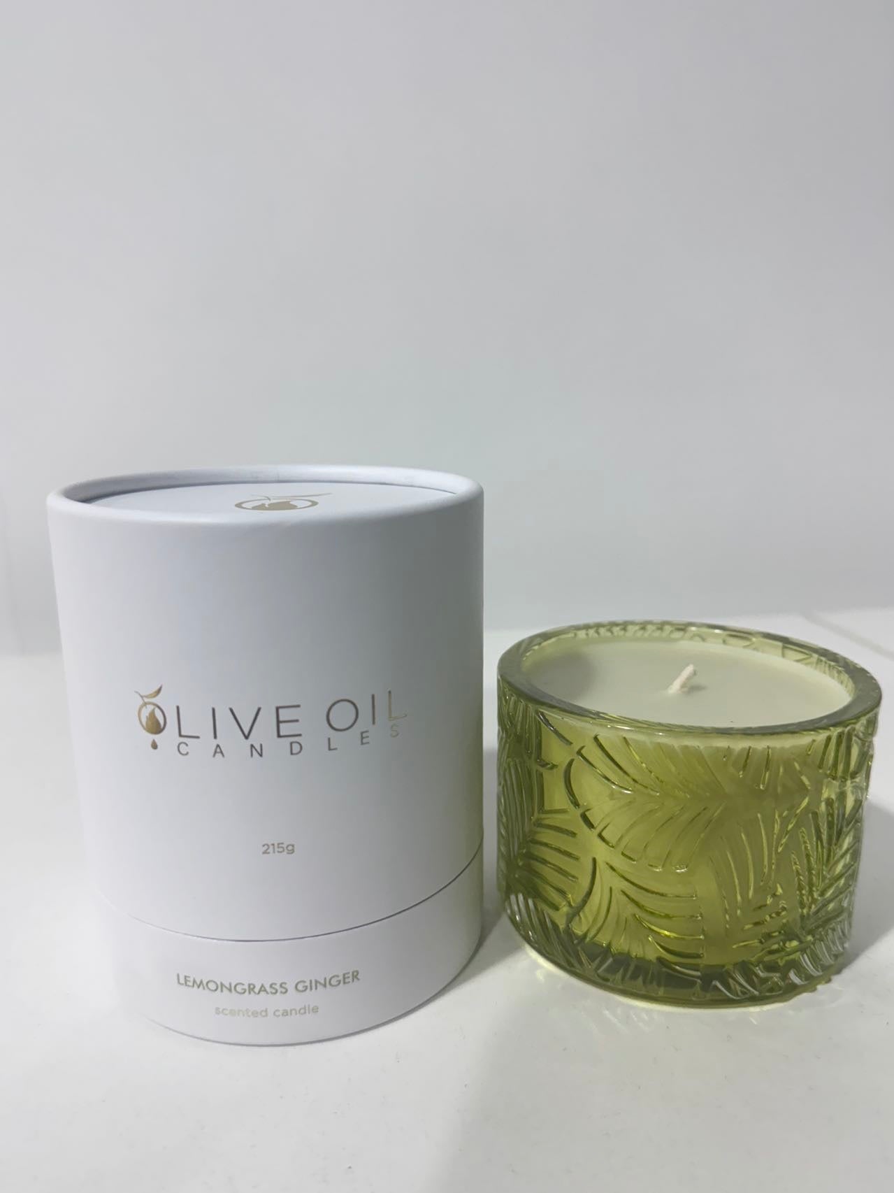 Premium Olive Oil Candle, Lemongrass and Ginger, 215g-3