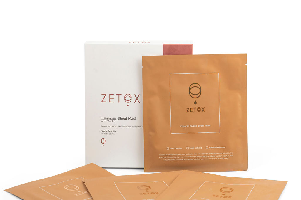 Zetox Luminous Sheet Mask 4 piece box set - Limited Stock-2