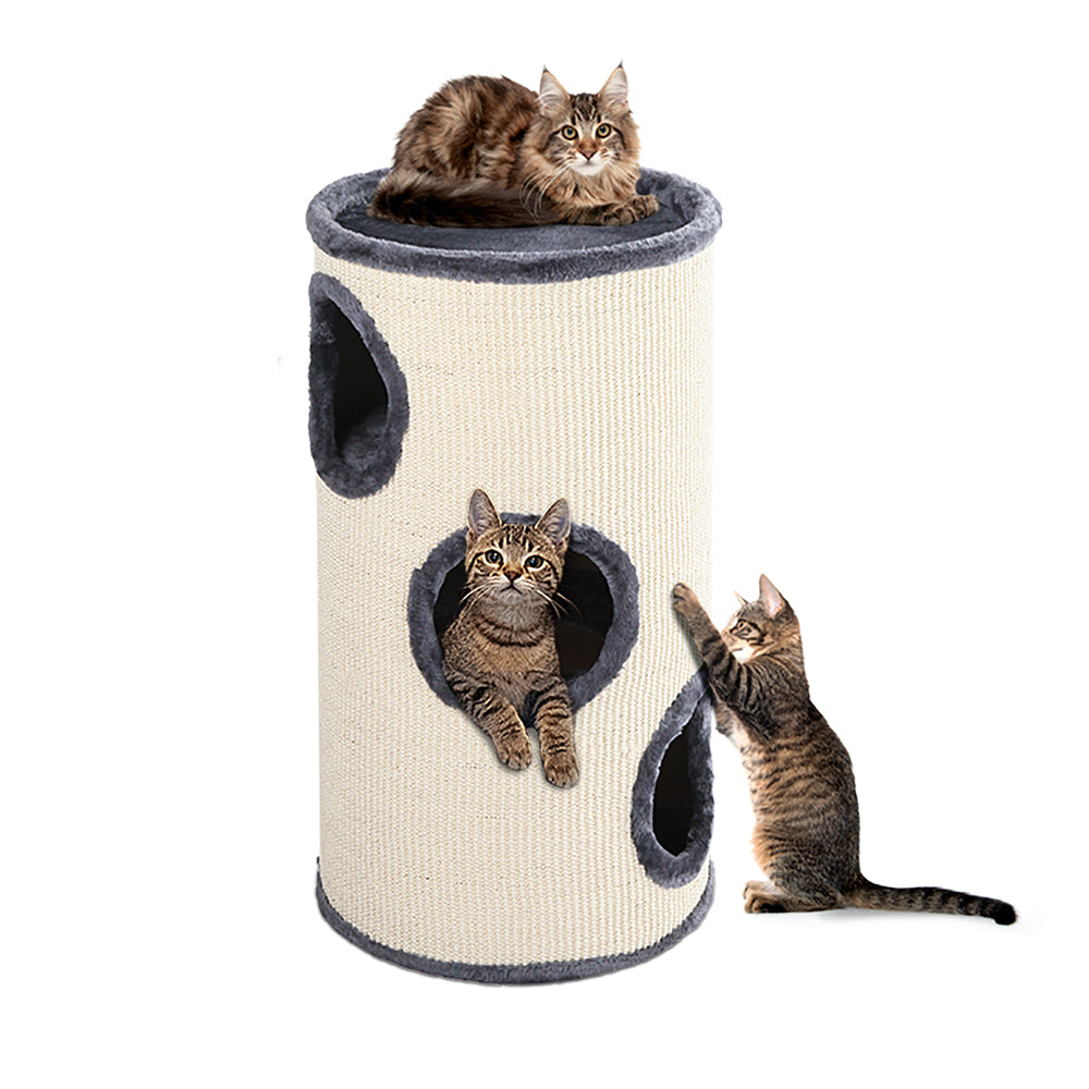 NNEDSZ Cat Tree 70cm Trees Scratching Post Scratcher Tower Condo House Furniture Wood-0