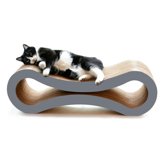 NNEDSZ Cat Scratcher Infinity Lounge, Storm Grey-0