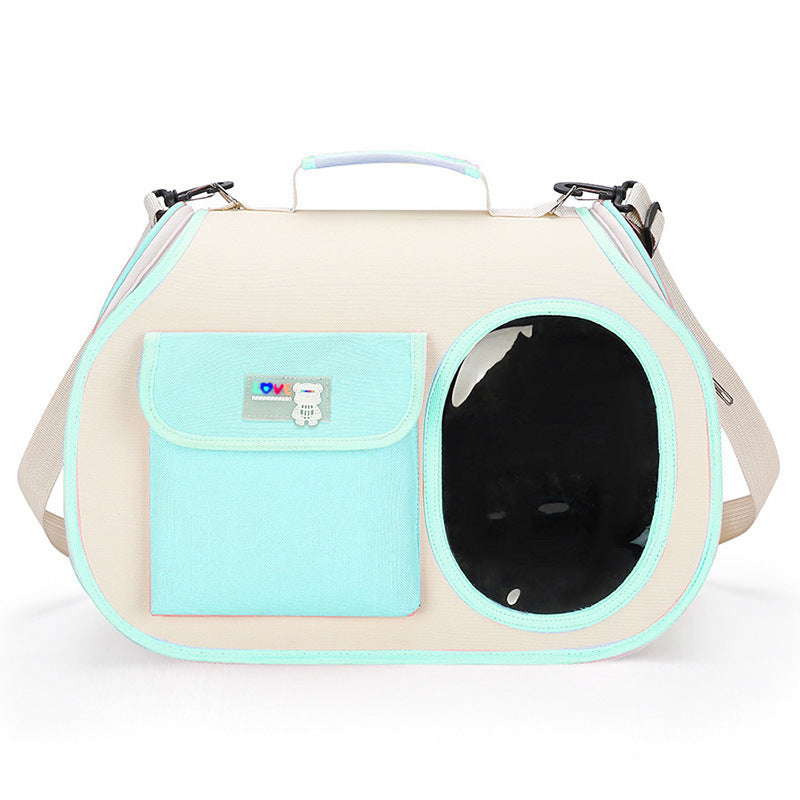 NNEDSZ Green Colors Pet Carrier Backpack, Breathable Cat Carrier Backpack with Transparent Window, Airline Approved Dog Backpack Carrier for Small Dogs and Cats, Travel Hiking Camping-0