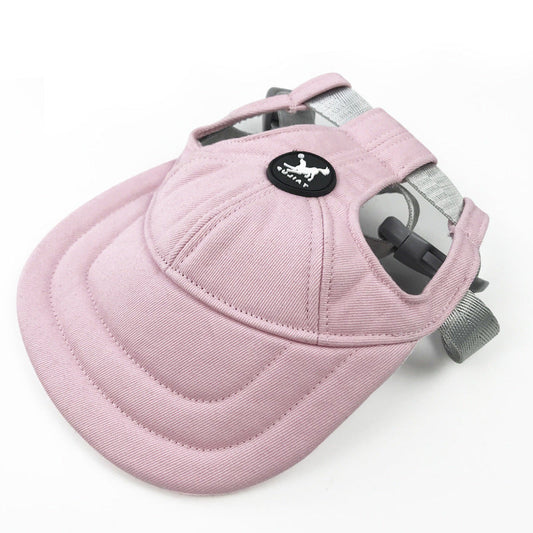 NNEDSZ Size M Pink Adjustable Pet Baseball Cap for Cats and Dogs - Cute Sun Protection Hat for Outdoor Adventures-0