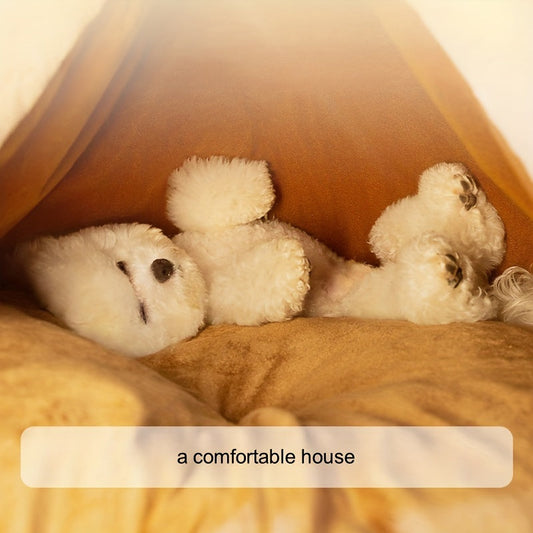 NNETM Cartoon Reindeer Pet Tent Dog Cat House-1