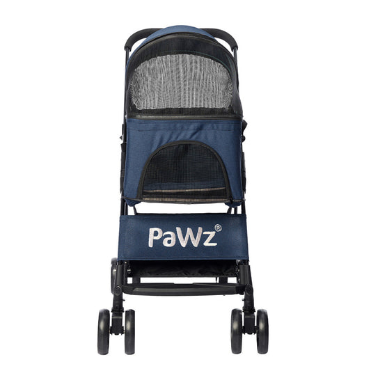 PaWz Large Pet Stroller Dog Cat Carrier Blue-0